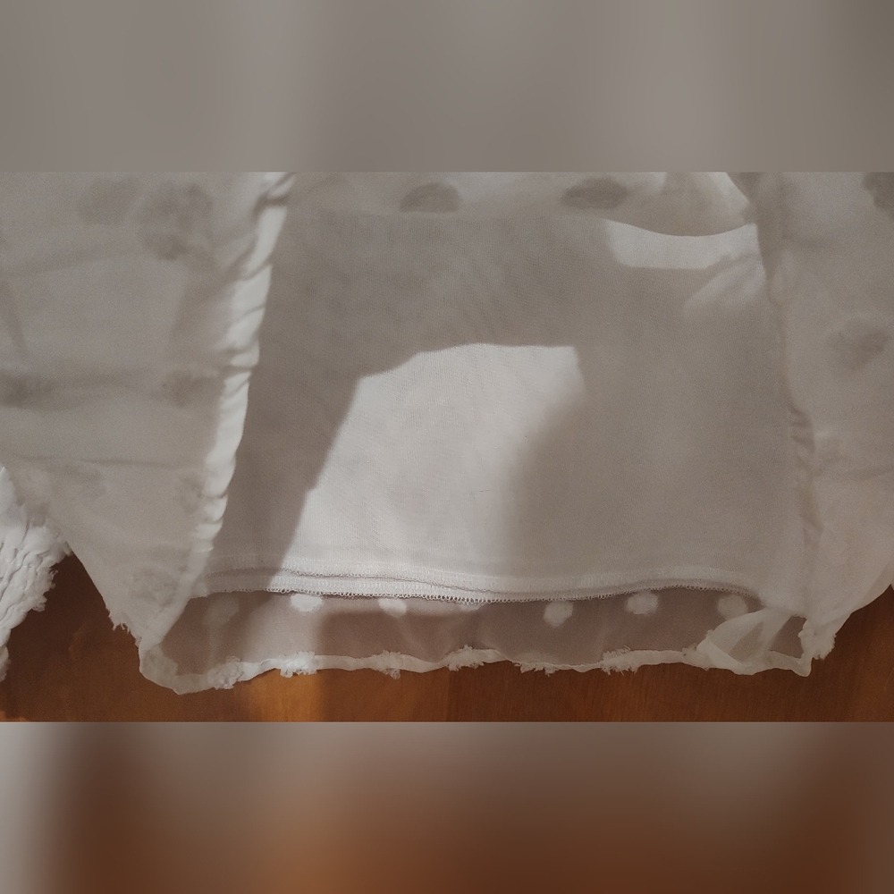 NWOT Belle Swiss Dot blouse - Picture 6 of 7